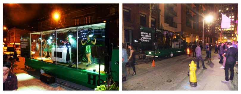 Heineken mobile vehicle advertising