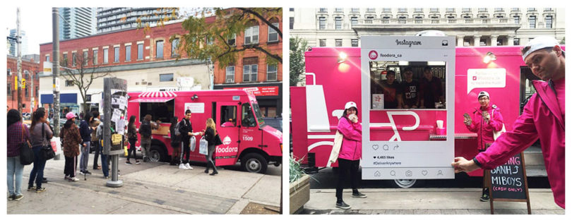 foodora mobile vehicle advertising