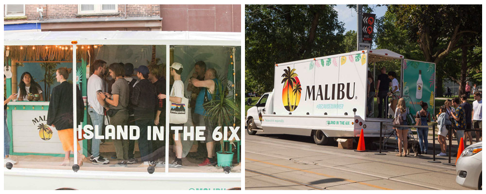 Malibu Rum Display Truck