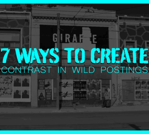 7 ways to create contrast in wild postings