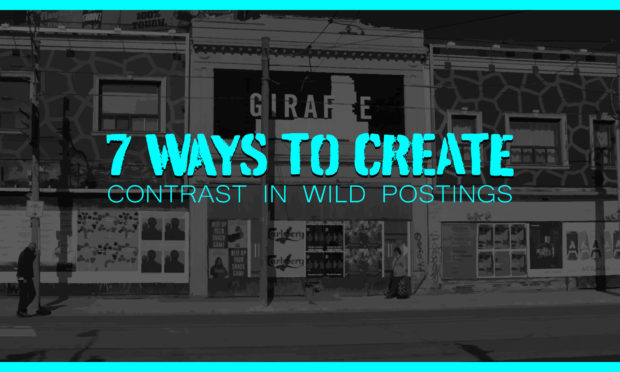 7 ways to create contrast in wild postings